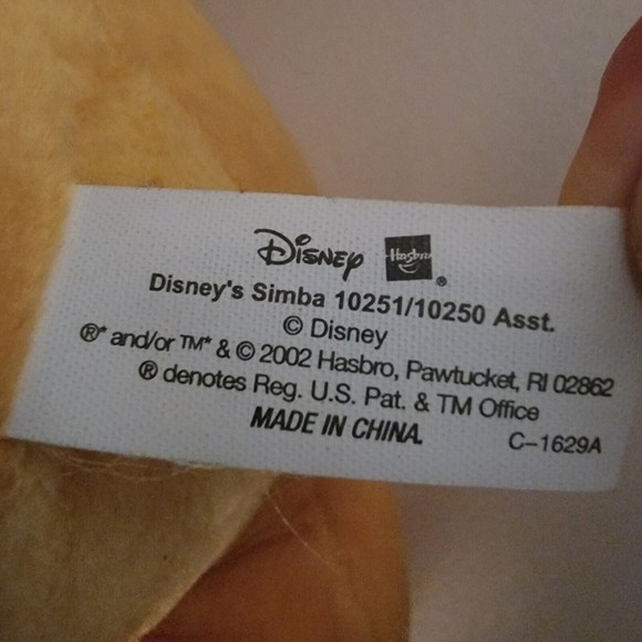 DISNEYS THE LION KING LARGE 20"‎ SIMBA PLUSH  Year 2002 - Picture 8 of 10
